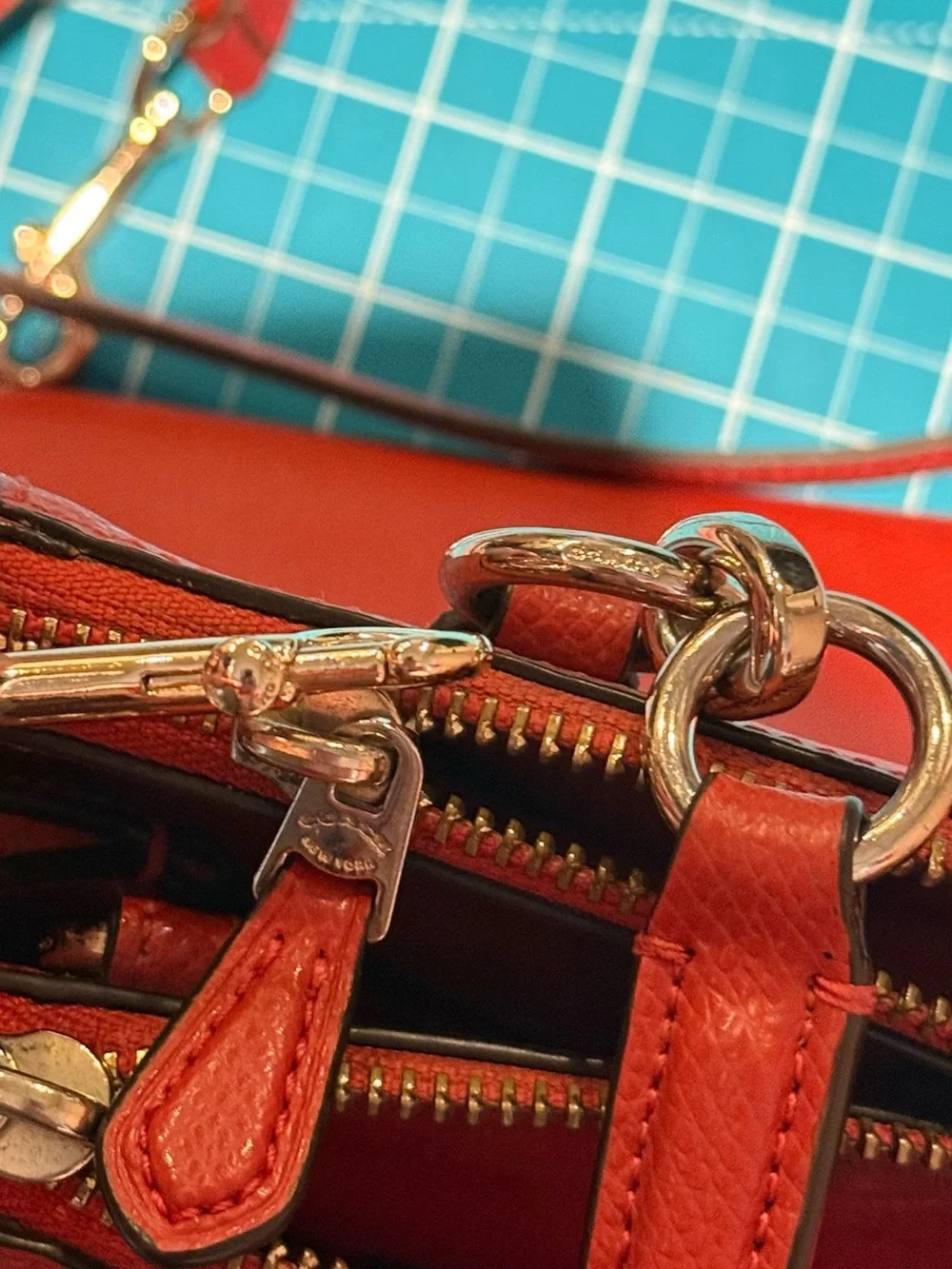 Coach F36637 Christie Carryall Orange-Red Convertible Bag
